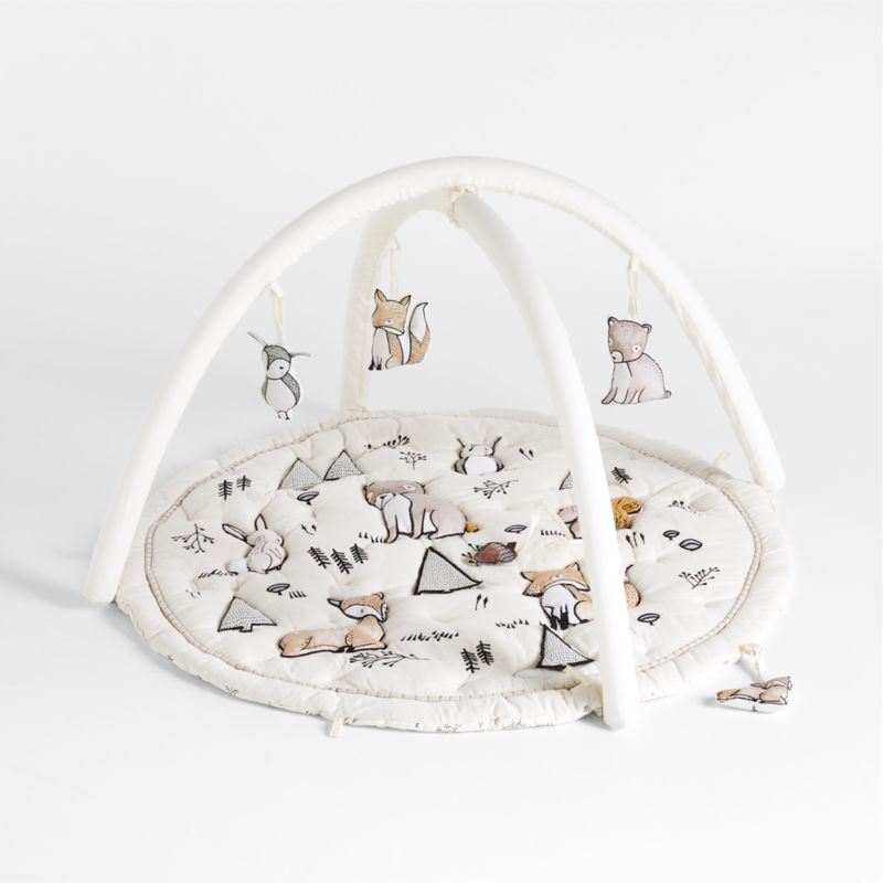 Woodland Animals Baby Activity Gym Play Mat + Reviews | Crate & Kids | Crate & Barrel