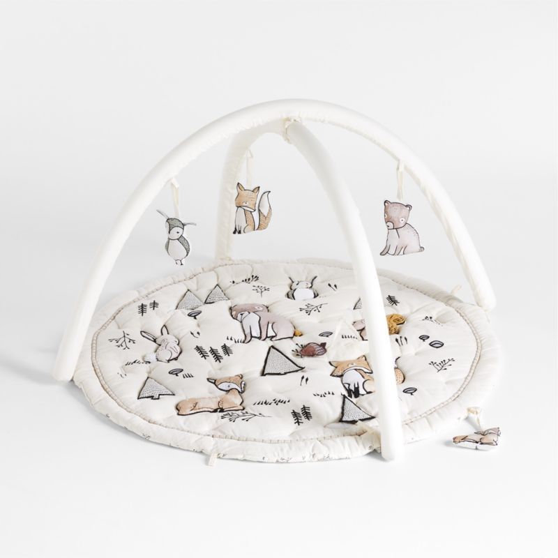 Woodland Animals Baby Activity Gym Play Mat + Reviews | Crate & Kids | Crate & Barrel