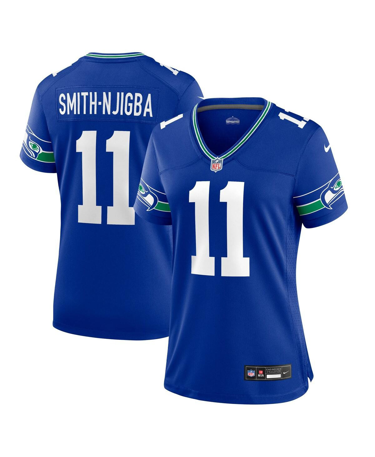 Nike Women's Jaxon Smith-Njigba Royal Seattle Seahawks Throwback Player Game Jersey - Royal | Macy's