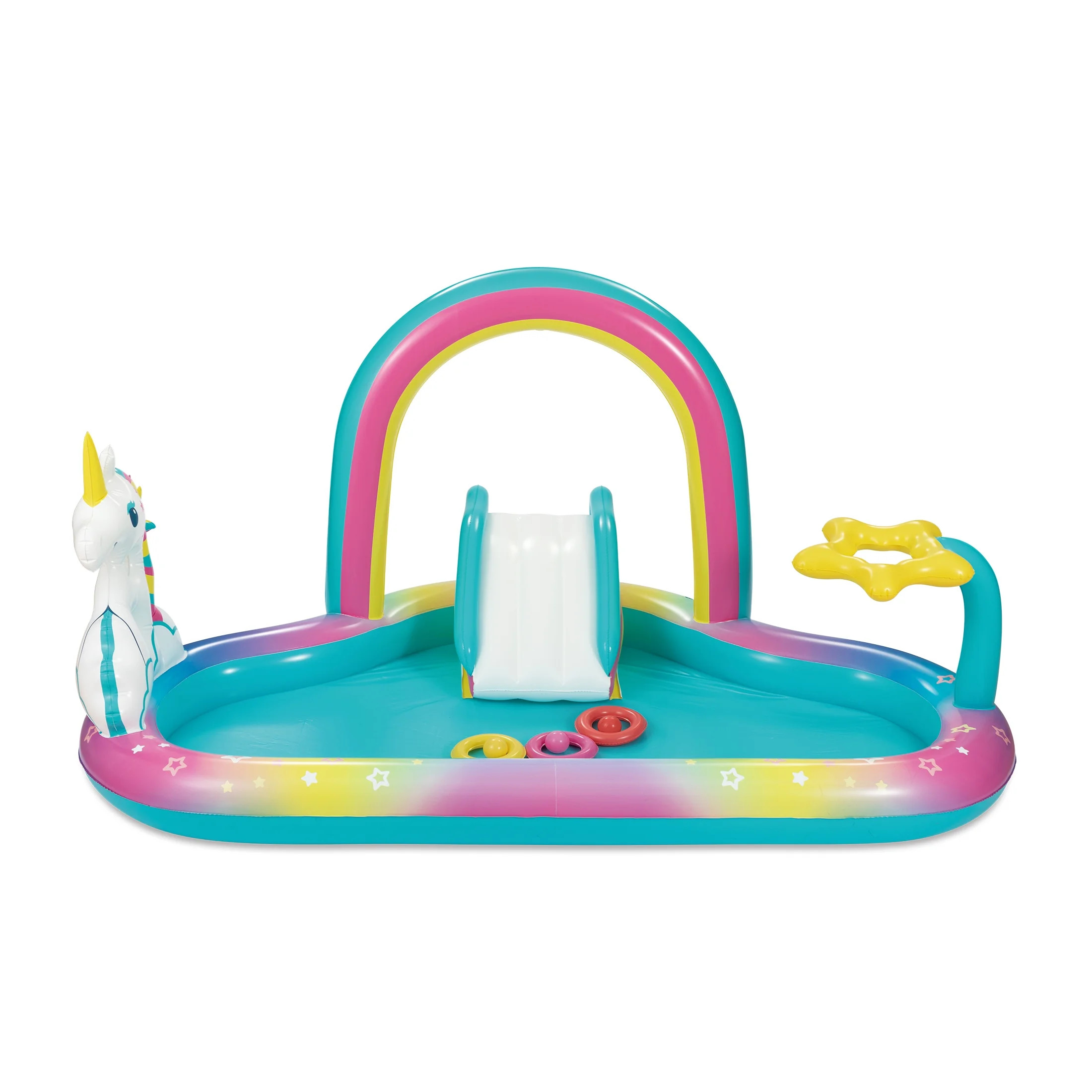 Play Day Round Inflatable Rainbow Play Center, Ages 2 & Up, Unisex | Walmart (US)