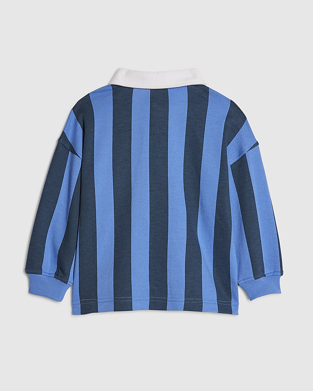 Mini Boys Blue Abbie Rosie Stripe Rugby Top | River Island UK & IE