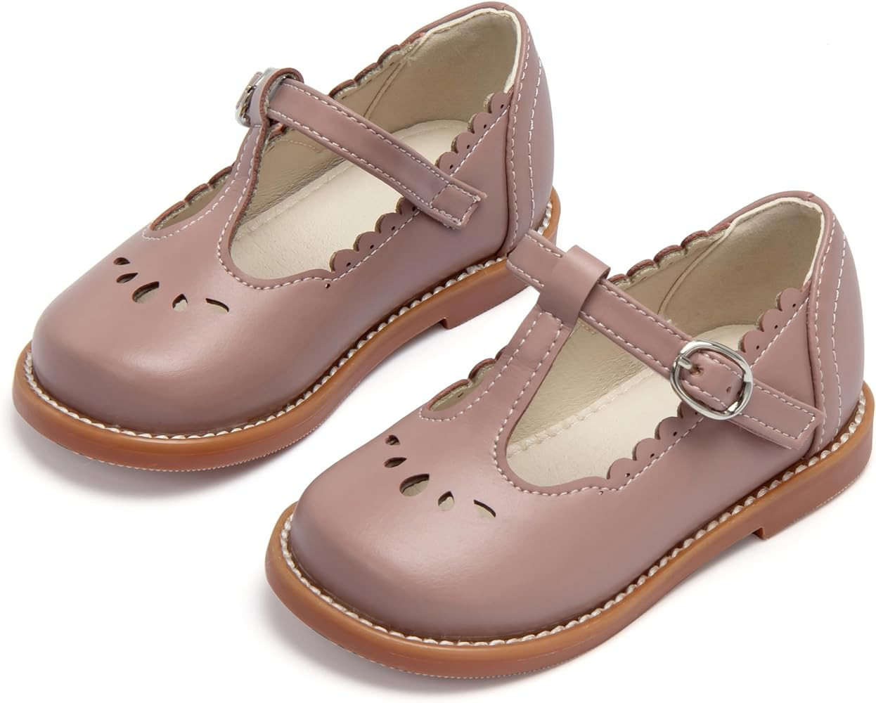 THEE BRON Girls Dress Shoes Little Kid Mary Jane School Uniform Shoes Oxford | Amazon (US)