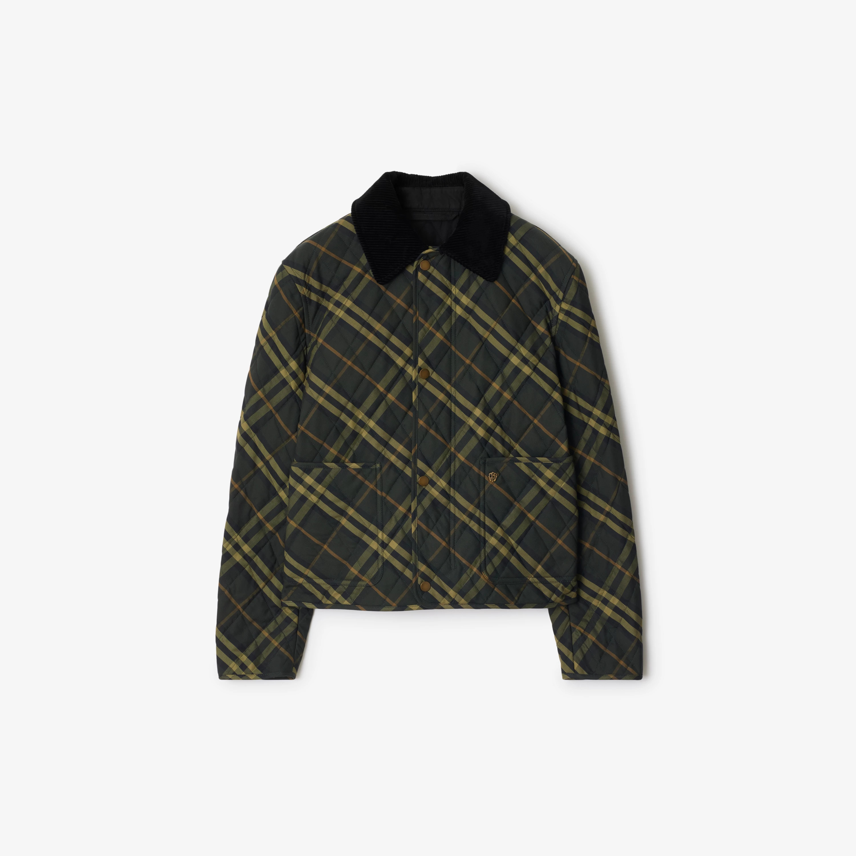 Cropped Check Quilted Barn Jacket | Burberry (US)