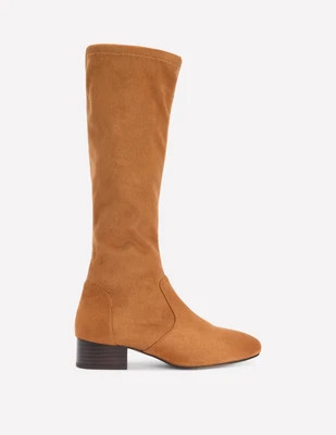 Flat Stretch Boots-Acorn | Boden UK