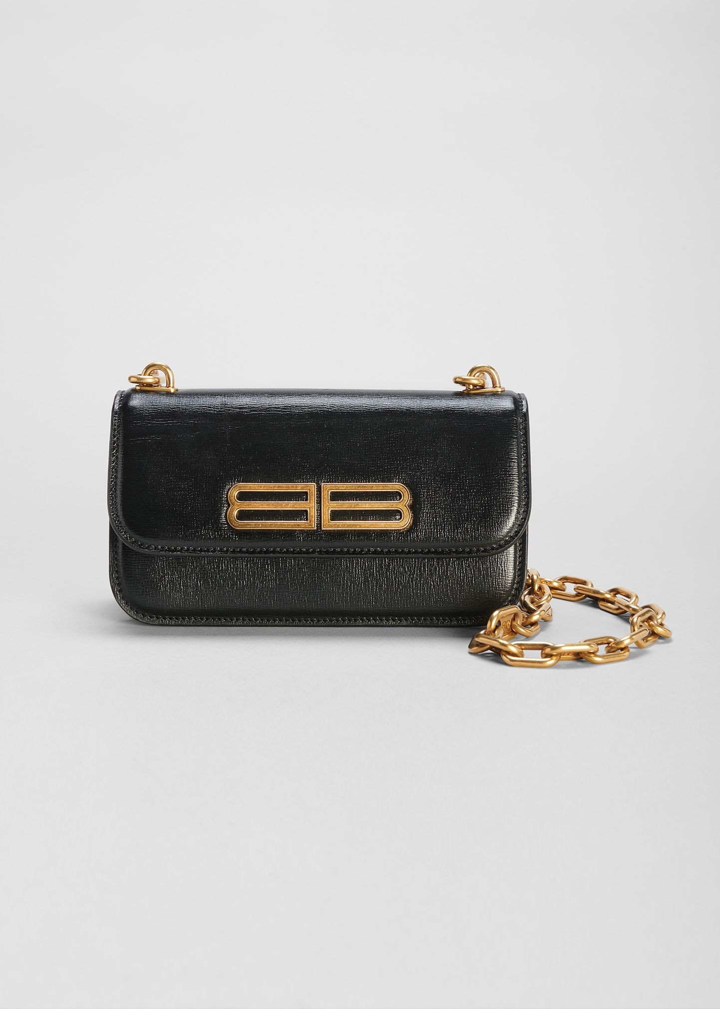 Gossip XS Textured Leather Chain Crossbody Bag | Bergdorf Goodman