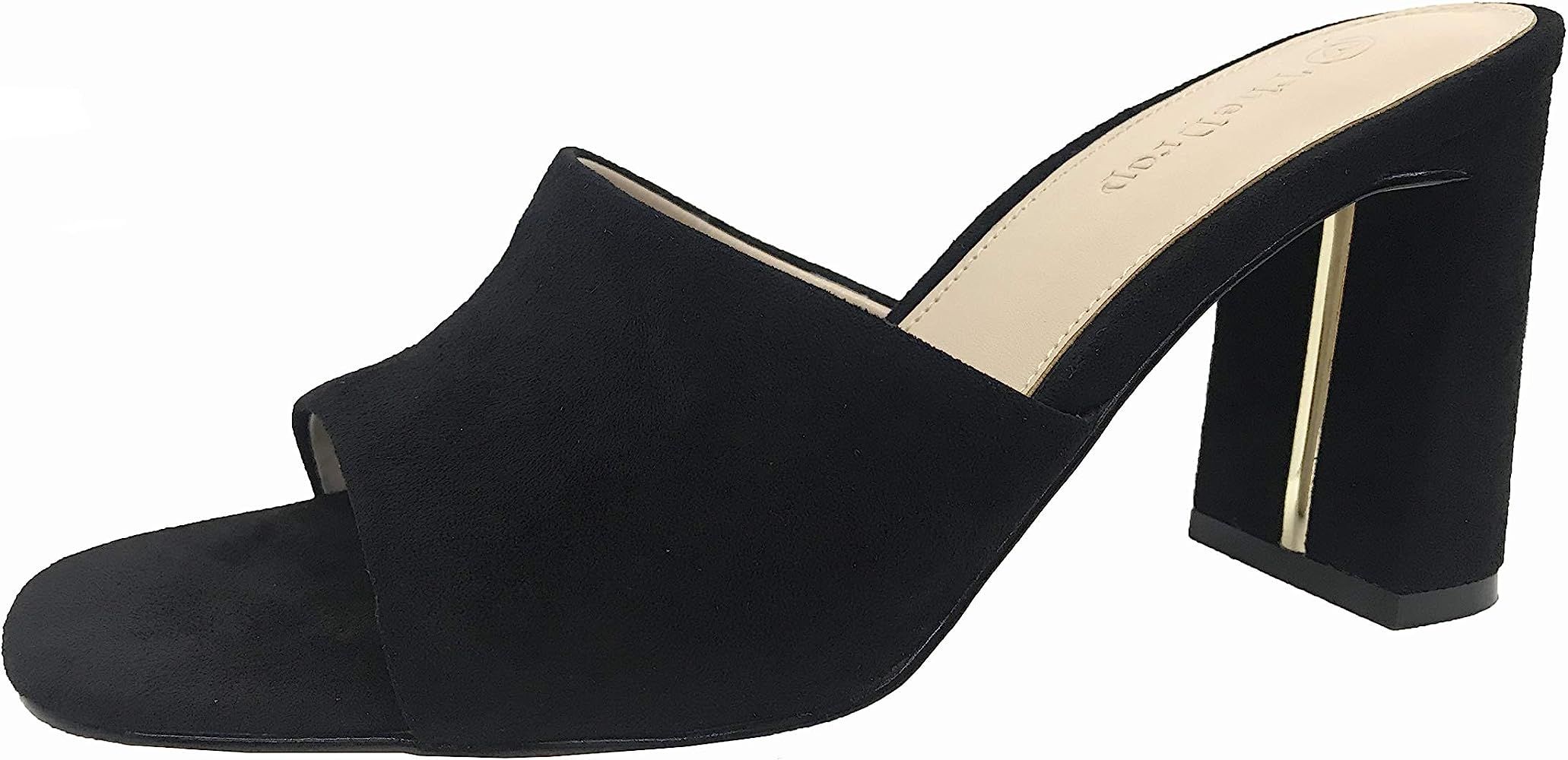 Women's Pattie High Block Heeled Mule Sandal | Amazon (US)