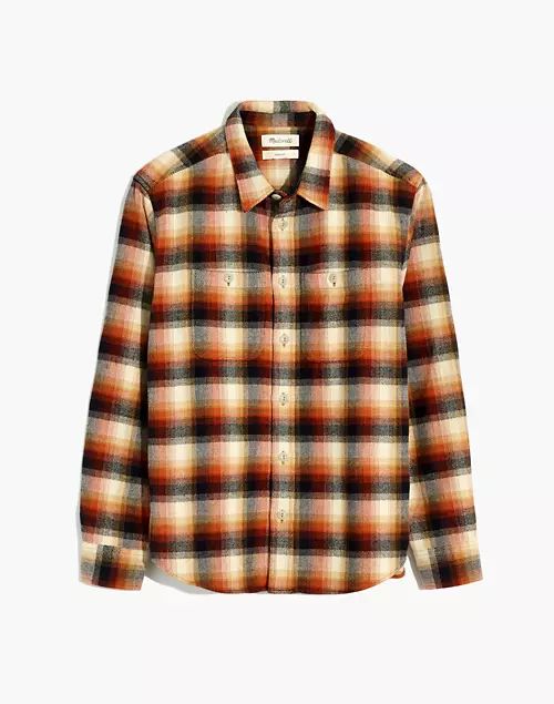 Brushed Flannel Easy Long-Sleeve Shirt in Plaid | Madewell