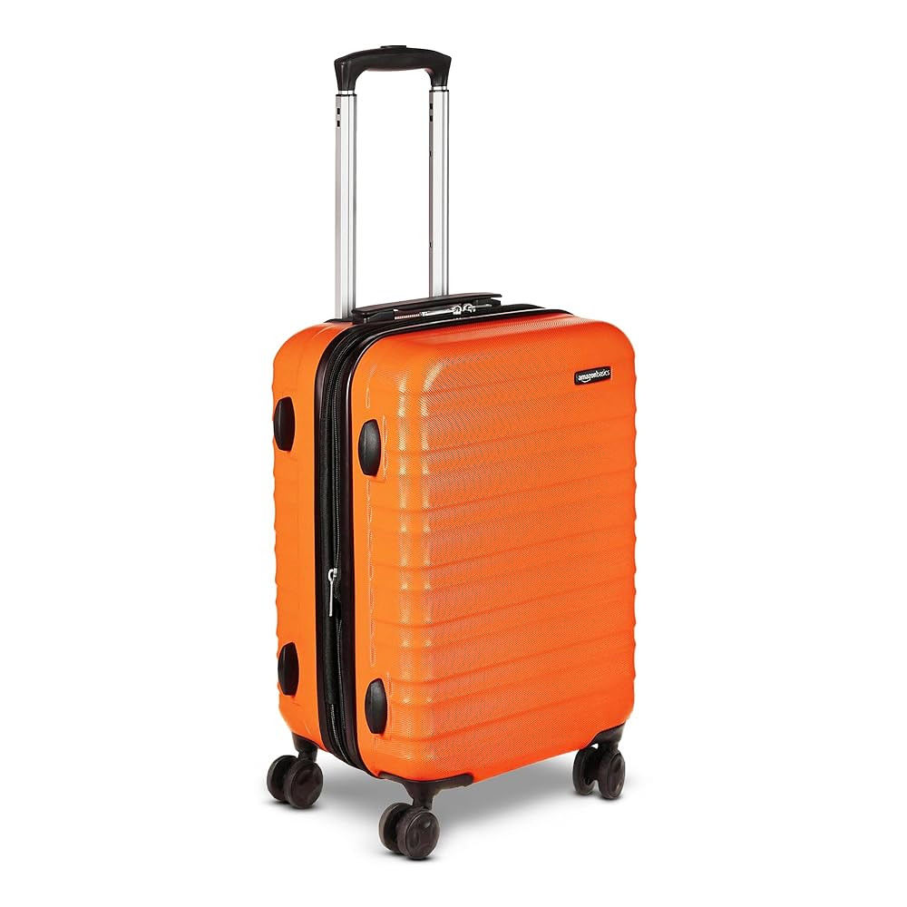 Amazon Basics 21" Hardside Carry-On Luggage, Hardshell Suitcase With Wheels, Expandable For Up to... | Amazon (US)