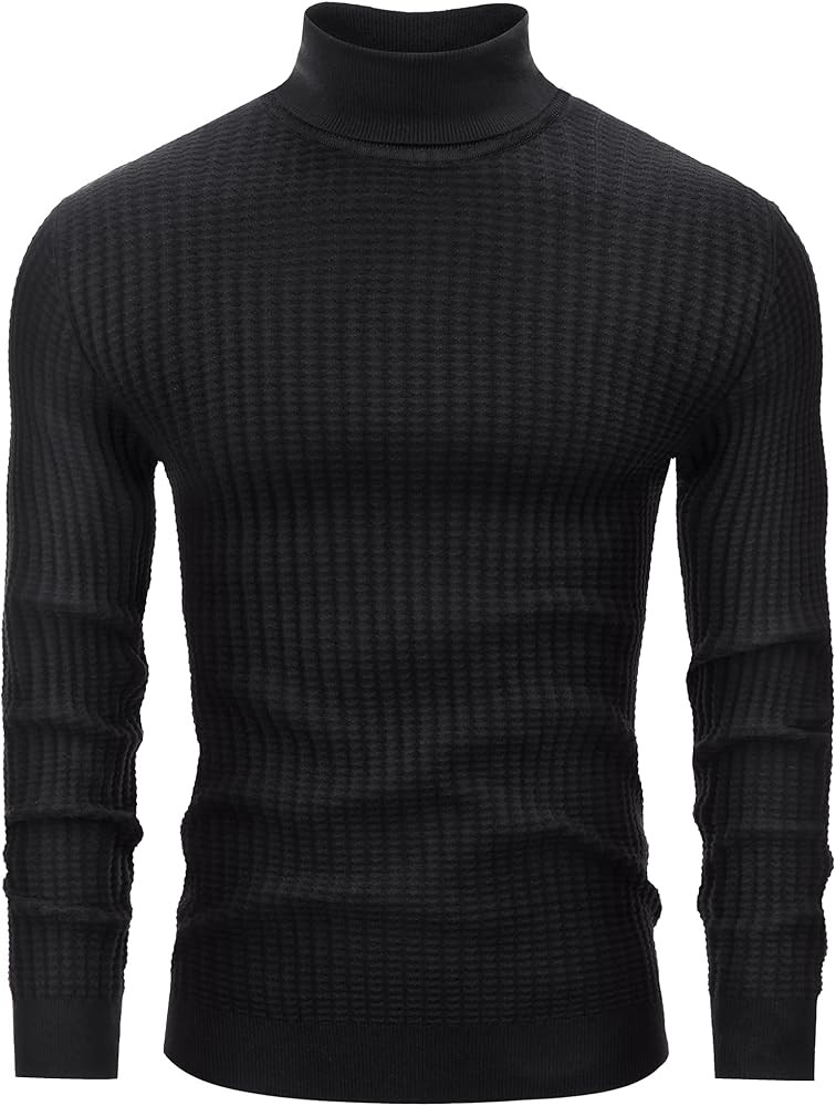 Men's Turtleneck Sweater Slim Fit Turtle Neck Sweater for Men Long Sleeve Pullover Sweater Therma... | Amazon (US)