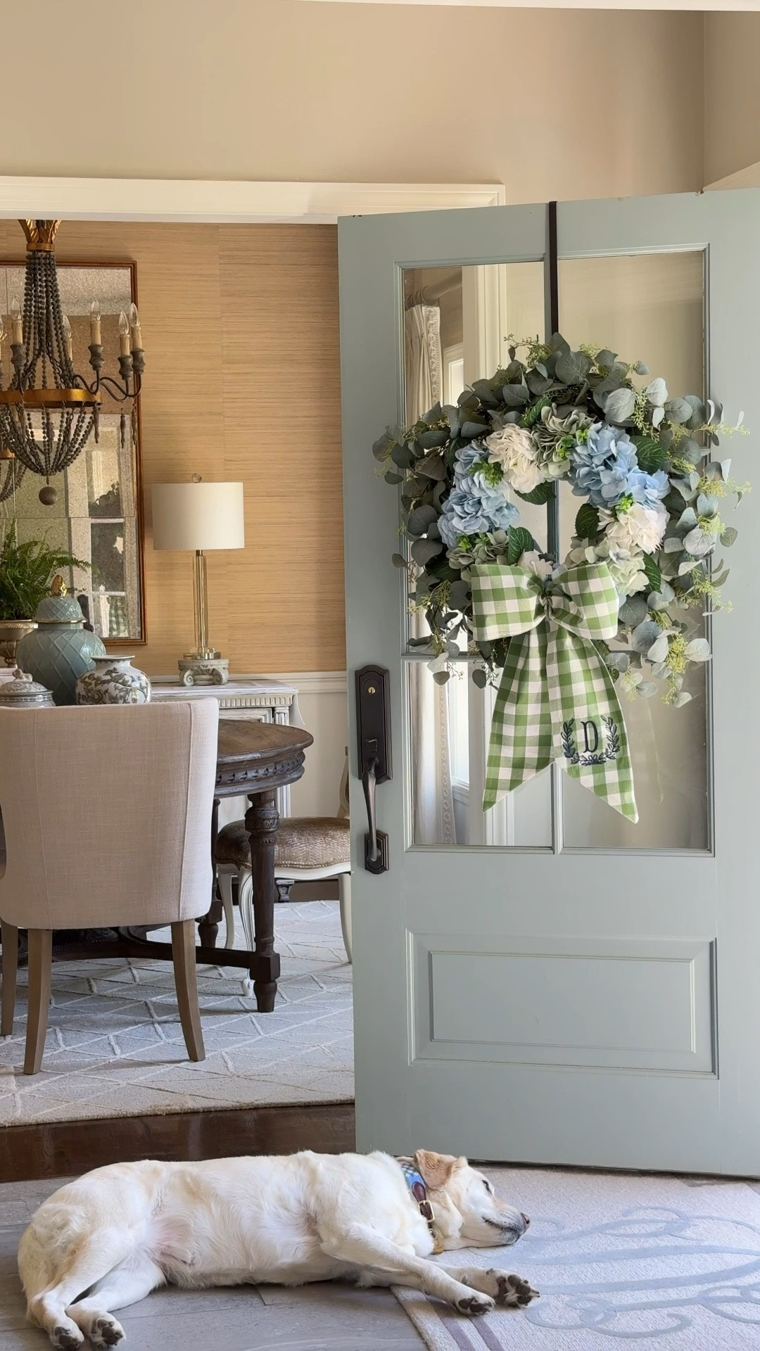 Monogrammed wreath sash.

#LTKSeasonal #LTKHome