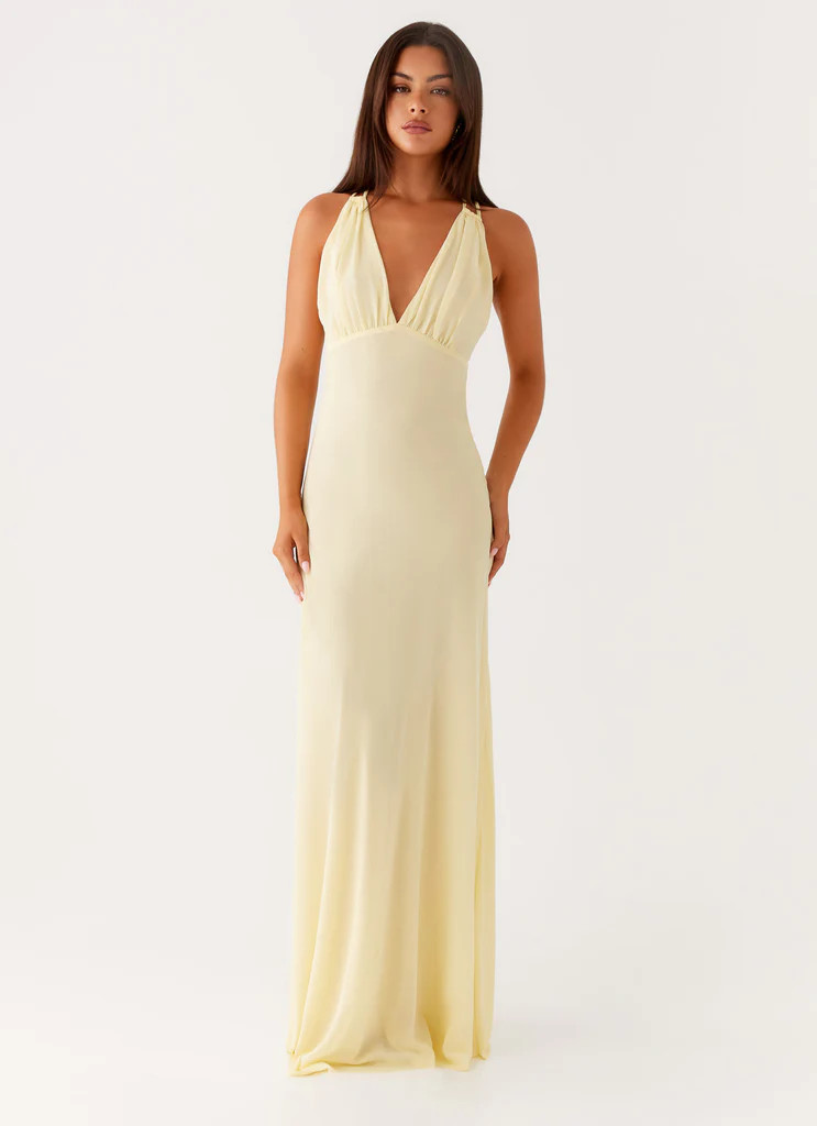 Kacia Maxi Dress - Lemon | Peppermayo (Global)