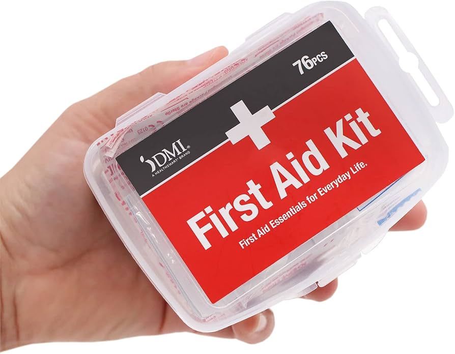 DMI 76-Piece First-Aid Kit, All-Purpose Use for Minor Cuts and Scrapes, Durable Water-Resistant C... | Amazon (US)