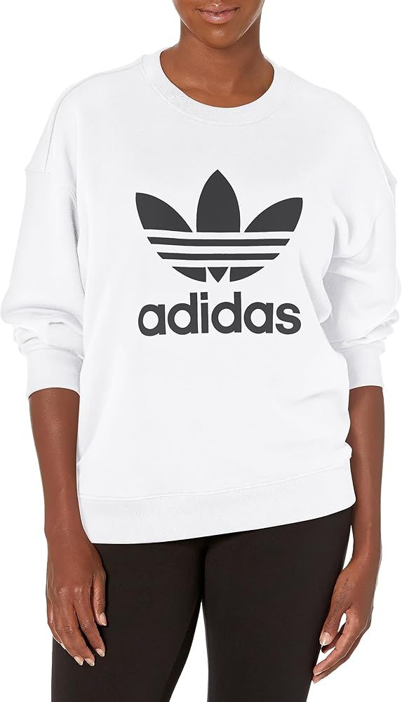 adidas Originals Women's Trefoil Crew Sweatshirt | Amazon (US)