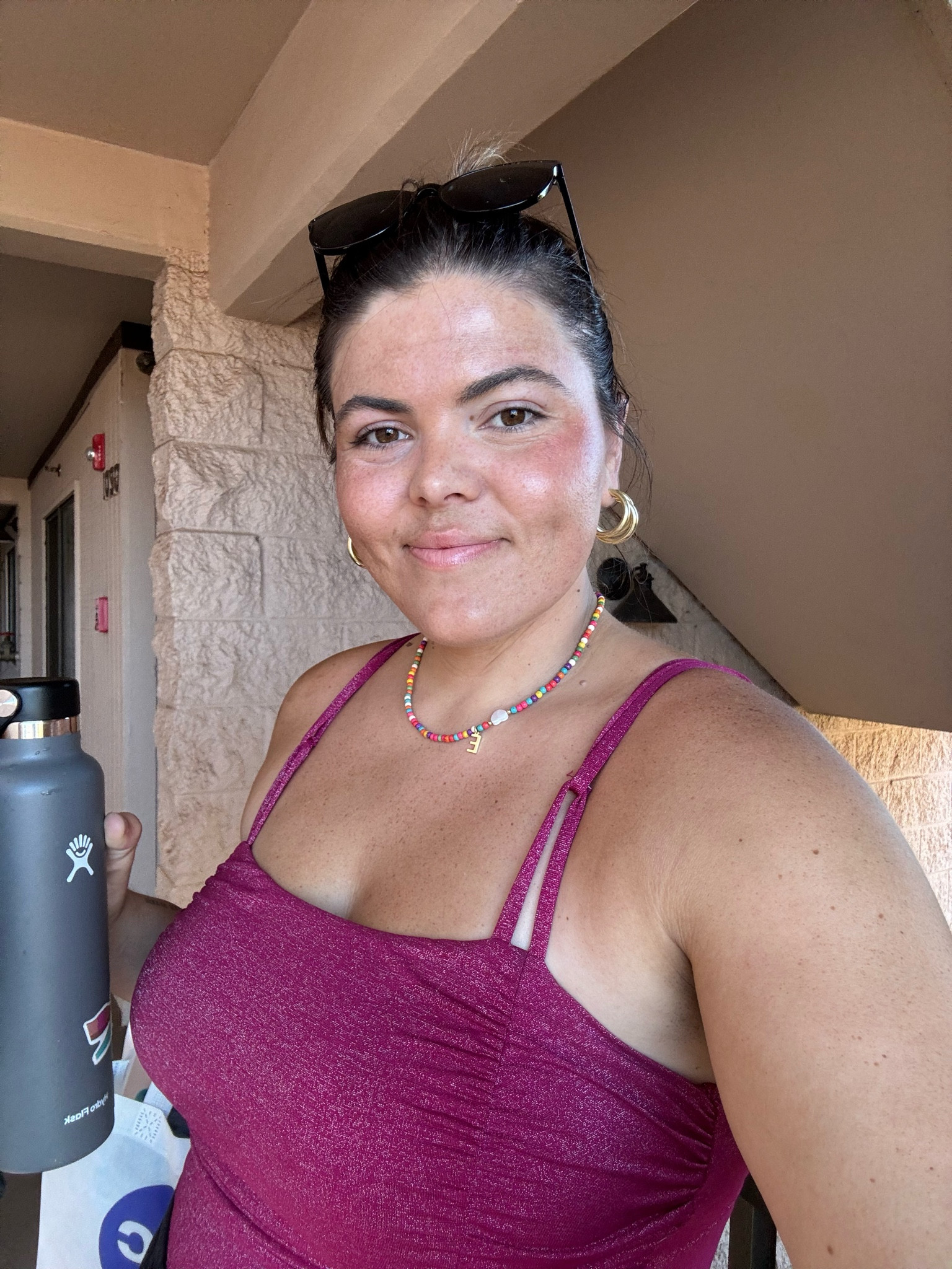 Simple summer makeup for a day at the pool! Put on some tinted spf and a splash of blush and feel much more put together  

#LTKTravel #LTKSwim #LTKMidsize