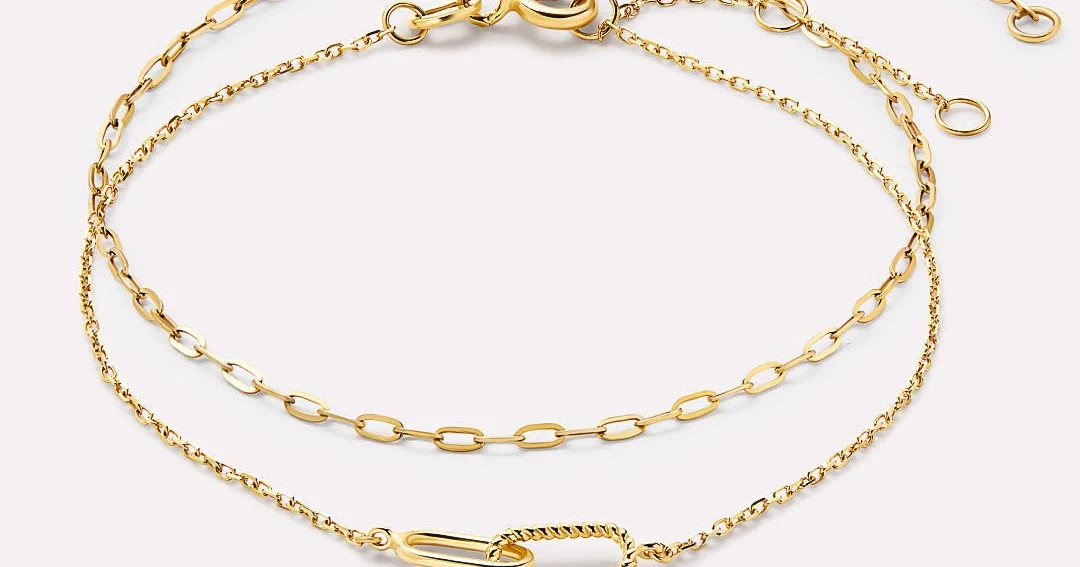 Gold Link Bracelet Set | Ana Luisa
