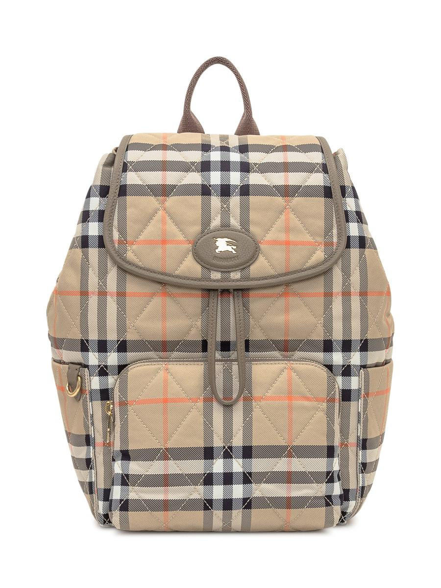Burberry Burberry Vintage Check Quilted Backpack Beige | Baltini