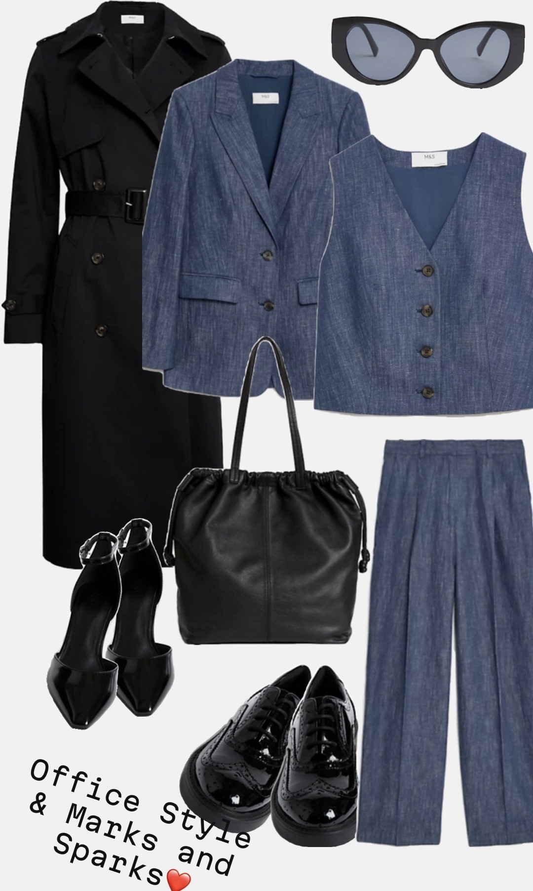 "👖 Elevate your style game with my absolute favorite denim trousers suit, now available at Marks and Spencer's! 💙✨ This chic ensemble effortlessly blends comfort with sophistication, making it a must-have for every fashion-forward lady. The tailored fit and versatile denim fabric ensure a flattering silhouette, perfect for both casual outings and polished looks. Swipe right to upgrade your wardrobe with this timeless denim duo! #DenimFashion #MarksAndSpencerStyle #FashionFaves #SuitUp #DenimChic #WardrobeEssentials #FashionInspo

#LTKover40 #LTKworkwear #LTKeurope