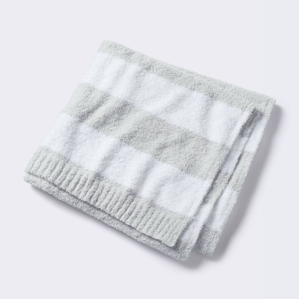Chenille Stripe Baby Blanket - Gray and White Stripes - Cloud Island™ | Target