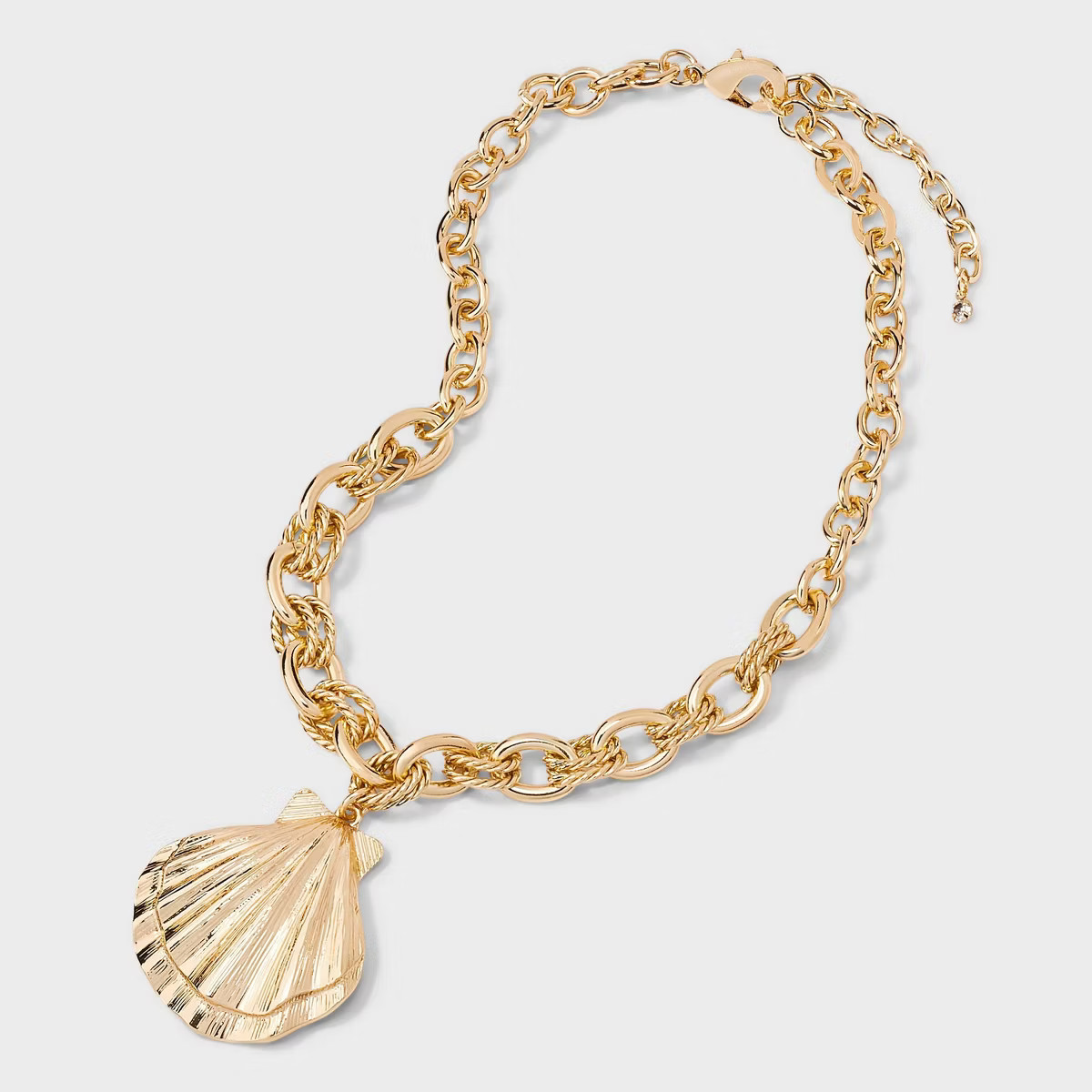 Sea Shell Pendant Necklace - A New Day™ Gold | Target