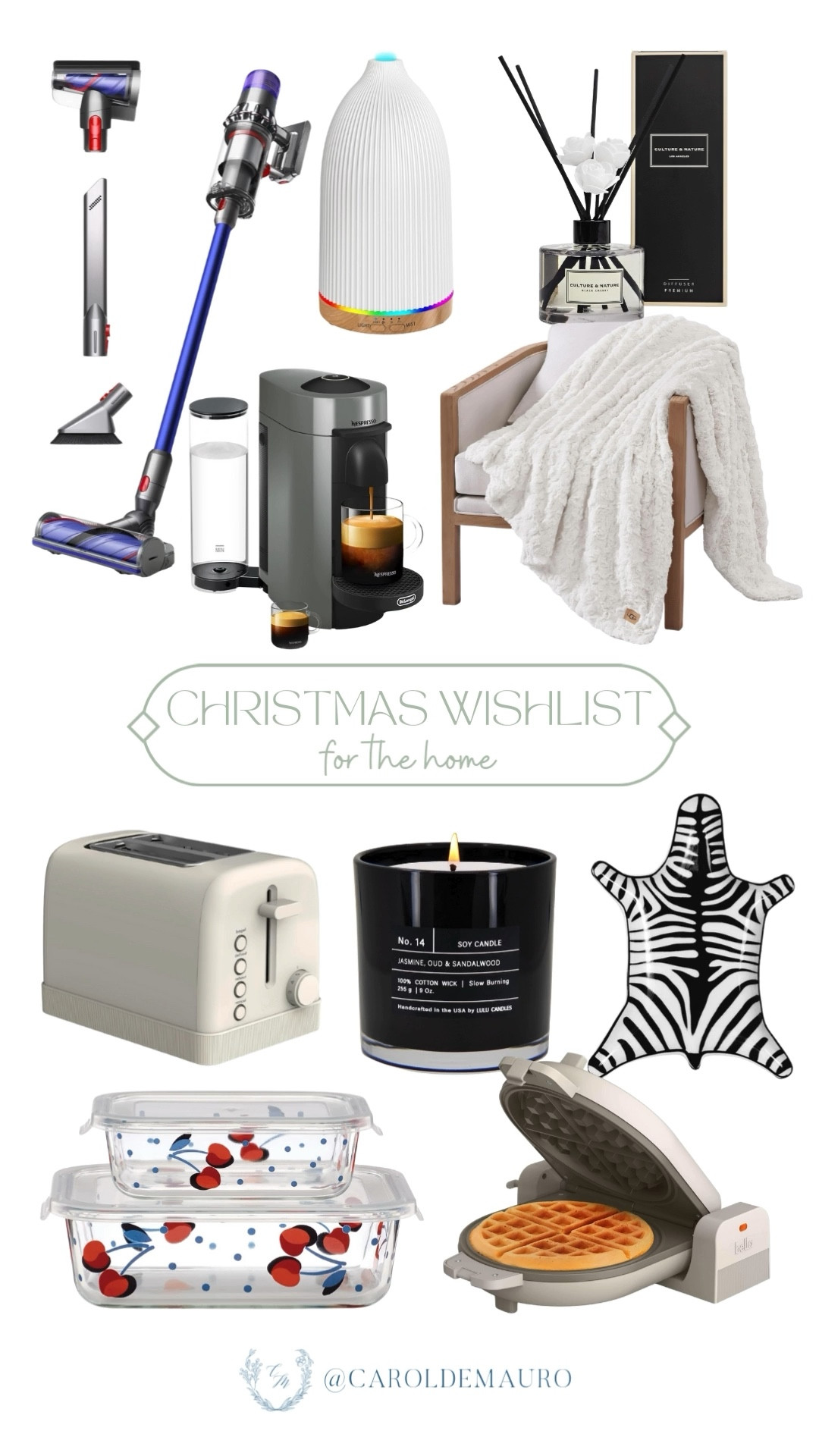 Be the perfect Santa to your new homeowner friends and check out this Christmas wishlist with home decor and appliances! Grab a smart vacuum, air purifier, Nespresso coffee maker, scented candles and home diffusers, food organizer, and more!

amazon home, affordable finds, home essentials, cookware, neat and tidy, home hacks, entryway decor, storage tips

#LTKGiftGuide #LTKHome #LTKSeasonal