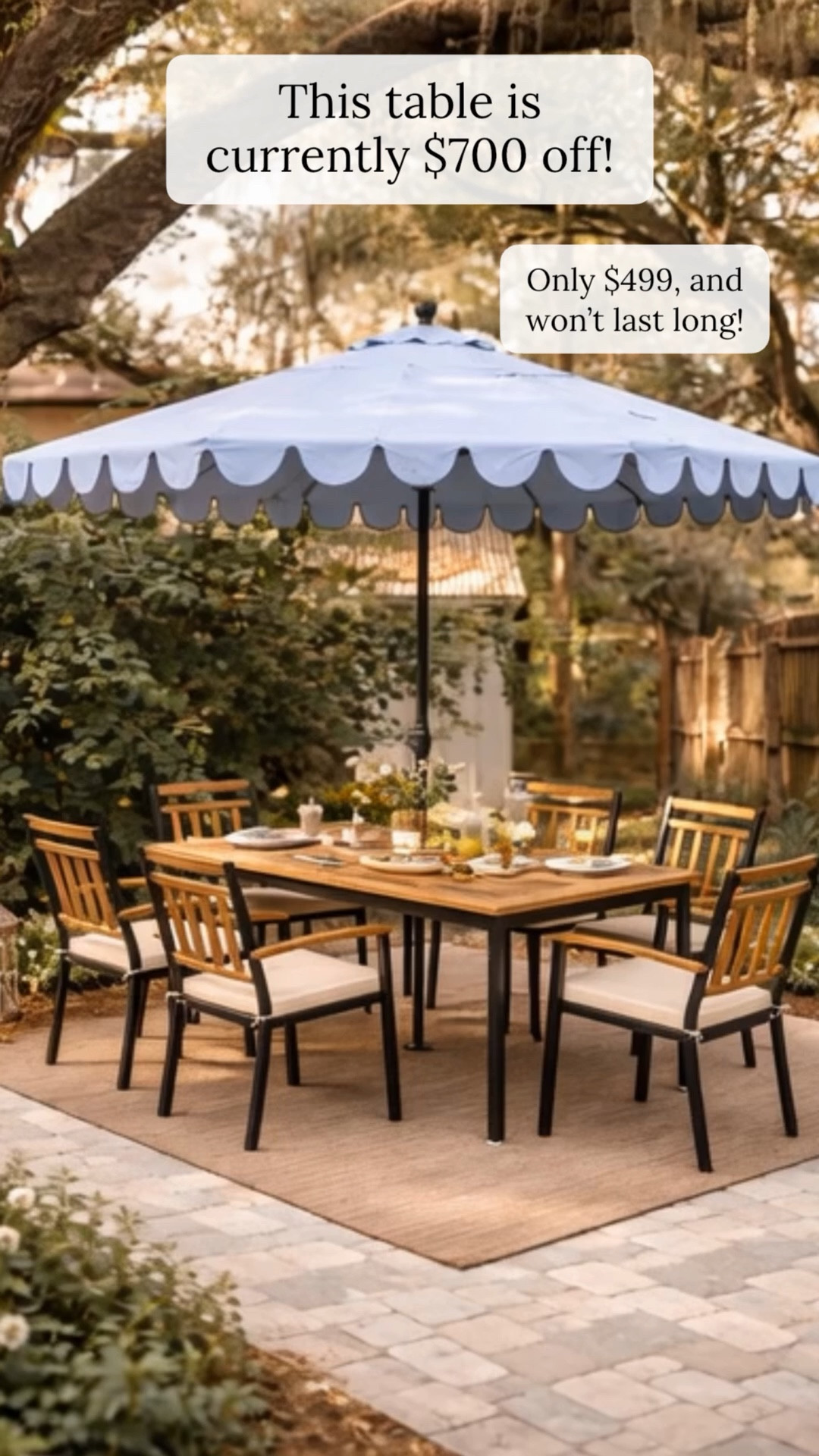 Nothing better than a good deal on a gorgeous patio set! 

#LTKSeasonal #LTKdayinmylife #LTKHome