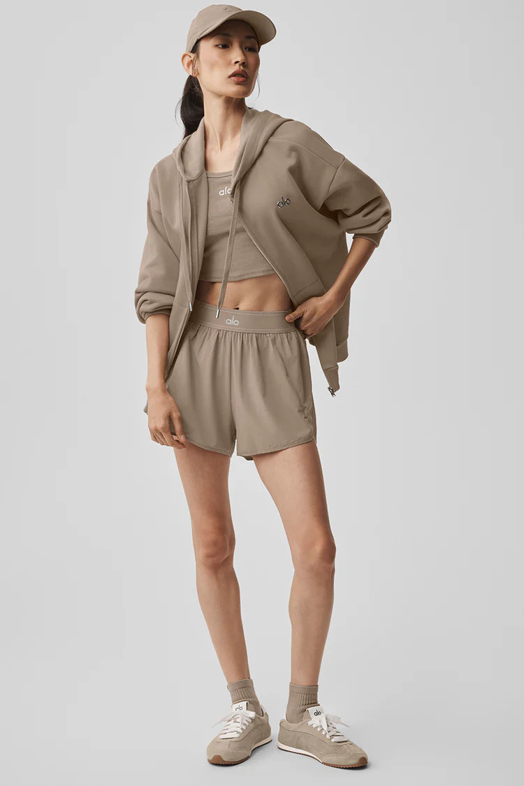 Accolade Full Zip Hoodie - Gravel | Alo Yoga (US)