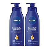 NIVEA Essentially Enriched Body Lotion for Dry Skin, Pack of 2, 16.9 Fl Oz Pump Bottles | Amazon (US)
