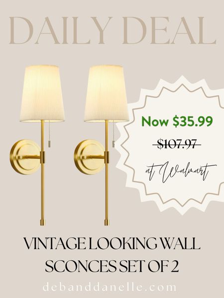 Daily deal on these vintage sconces! These are so cheap!

#LTKCyberWeek #LTKhome #LTKsalealert