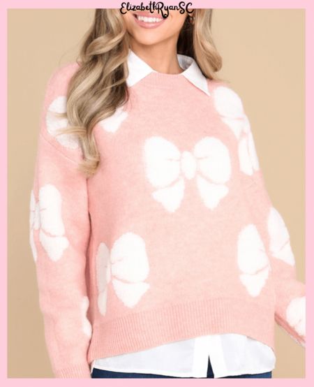 Adorable pink bow pullover sweater perfect for fall & winter outfits! I attached everything pictured, some cute matching accessory options, & similar pieces.
#ltkunder100
#ltkworkwear
#ltkunder50


#LTKstyletip #LTKU #LTKSeasonal
