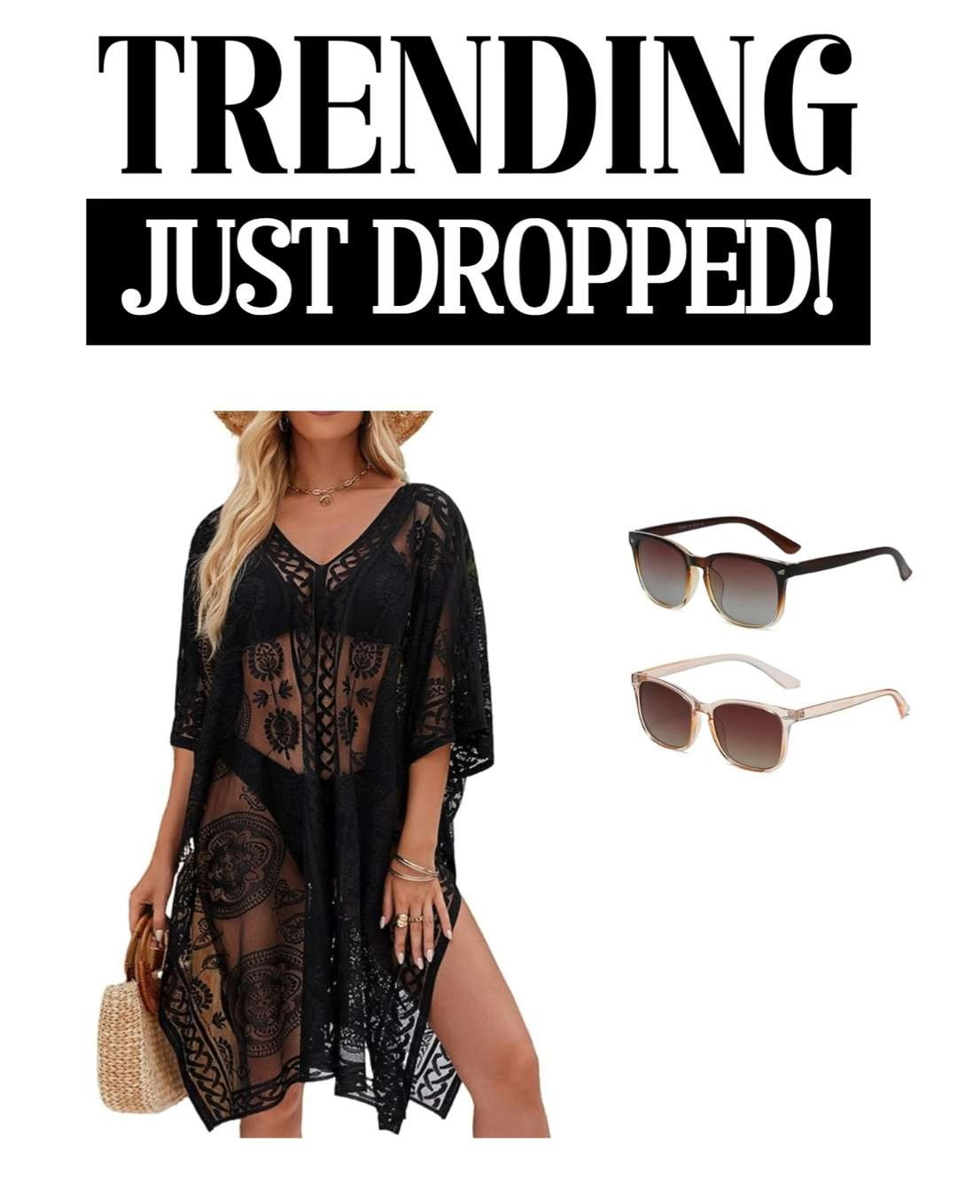 Turn heads from beach to brunch in this sexy, elegant lace cover up 🤍✨ Lightweight, flowy, and effortlessly chic, it’s the perfect layering piece for your swimsuit while still giving that luxe, confident vibe 🌴☀️

#LTKSwim #LTKStyle #LTKVacation #LTKBeachwear #LTKUnder50 

 #LTKSeasonal #LTKSwim #LTKTravel