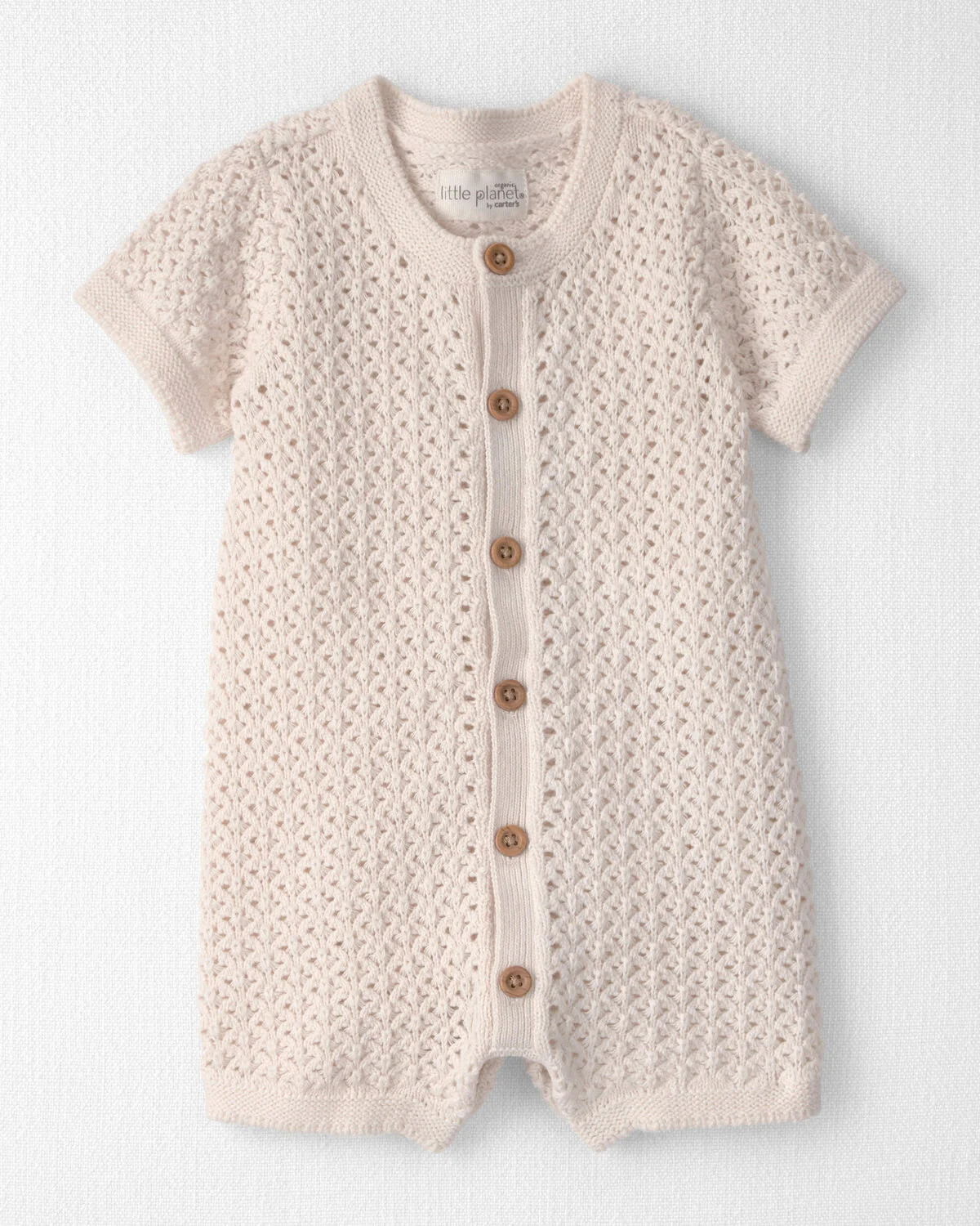 Baby Girl Organic Cotton Sweater Knit Romper - Little Planet | Carter's | Carter's Inc