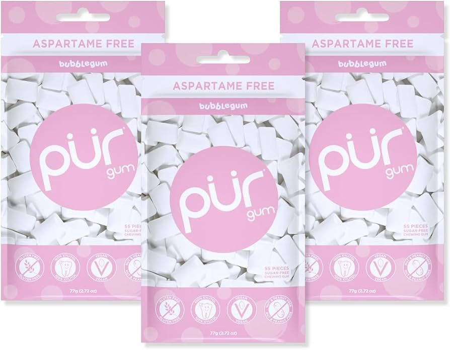 PUR Gum | Sugar Free Chewing Gum | 100% Xylitol | Vegan, Aspartame Free, Gluten Free & Keto Frien... | Amazon (US)