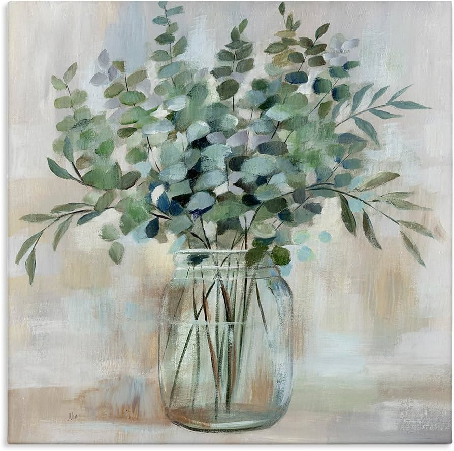 Stupell Industries Soothing Eucalyptus Herb Arrangement, Designed By Nan, 17 x 17, Canvas Wall Ar... | Amazon (US)