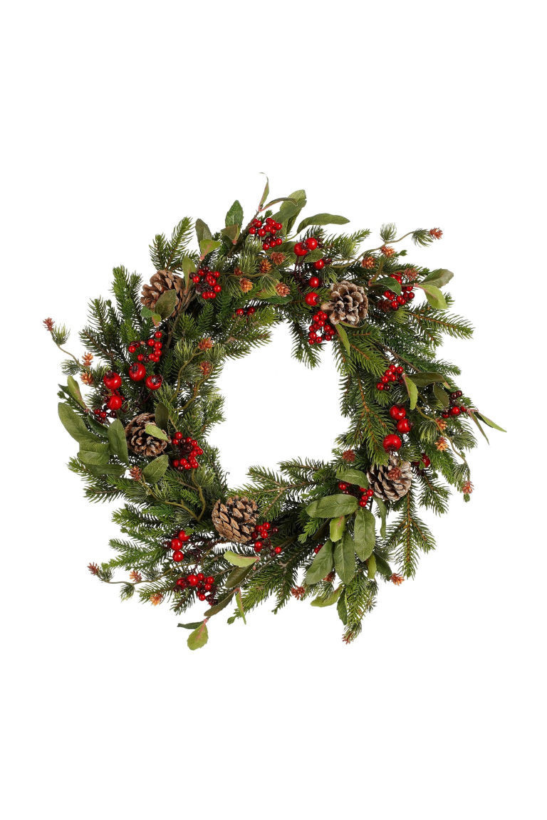 H & M - Weihnachtskranz Mit Dekoration - Grün - Zuhause | H&M (DE, AT, CH, NL, FI)