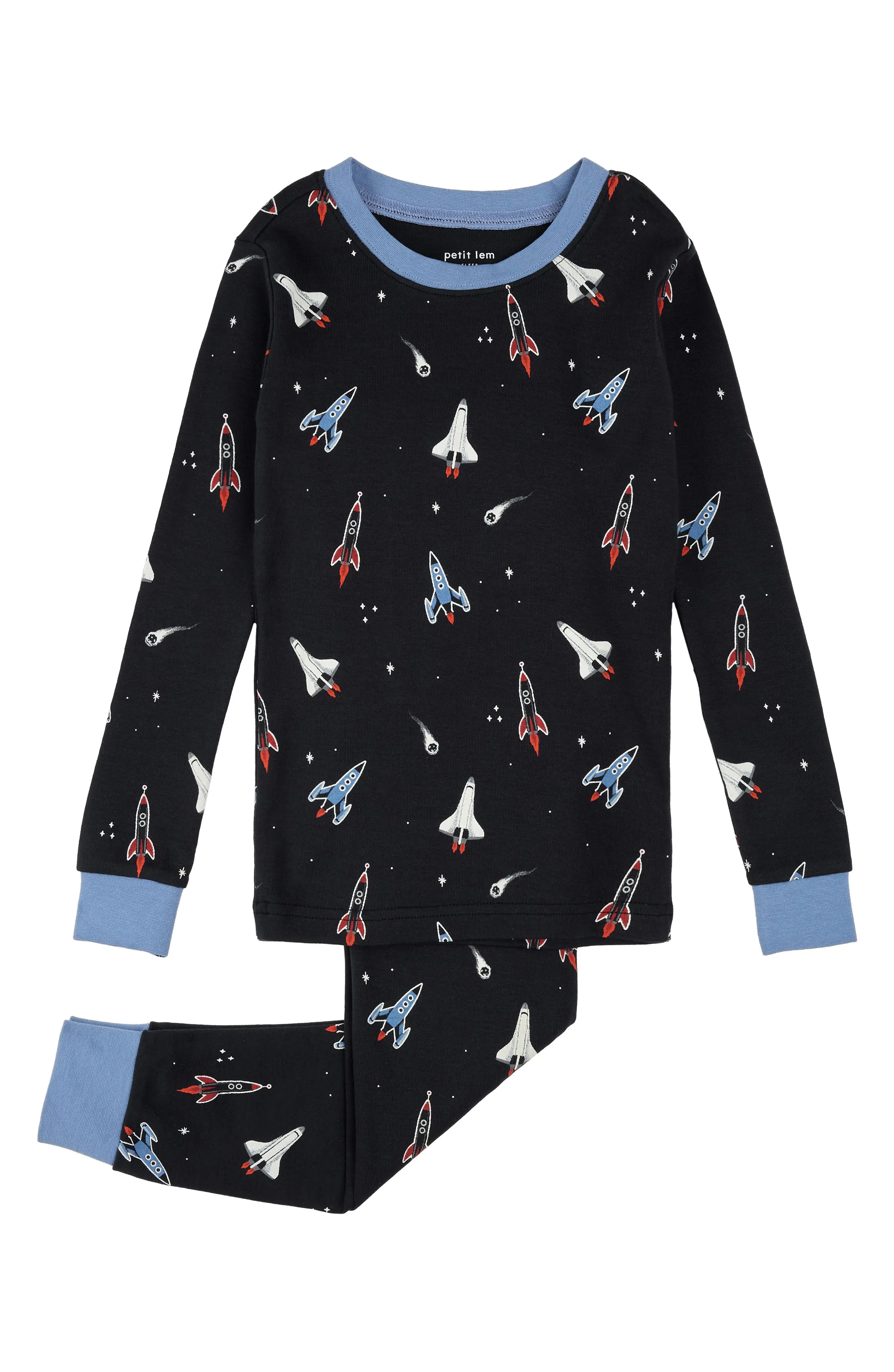 Kids' Fitted Two-Piece Glow in the Dark Pajamas (Men) | Nordstrom | Nordstrom