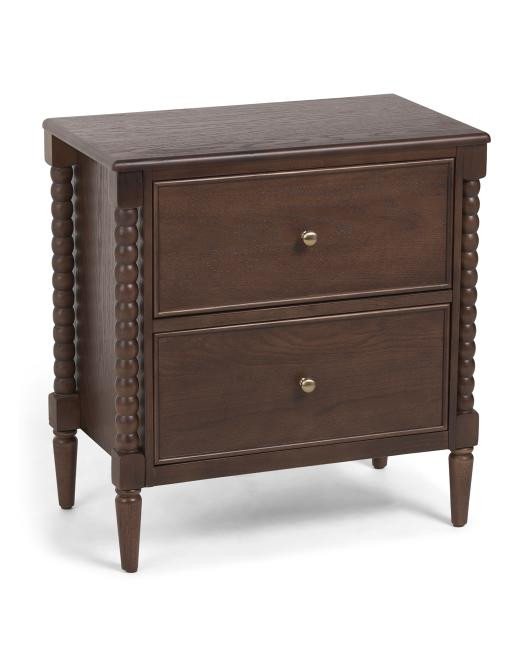 24x14x25 2 Drawer Spindle End Table | TJ Maxx
