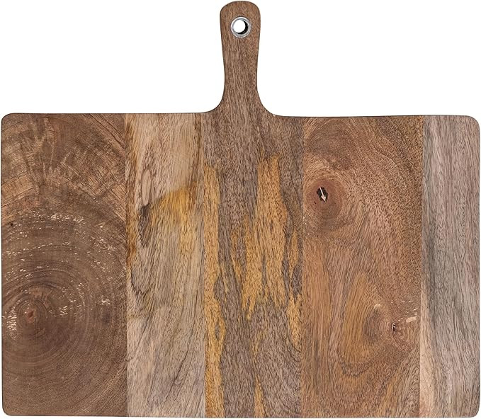 Creative Co-Op Mango Wood Cheese and Serving Board with Handle, Natural | Amazon (CA)