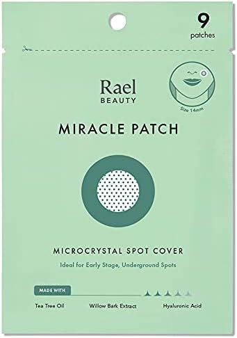 Rael Microneedle Acne Healing Patch - Pimple Acne Spot Tea Tree Treatment (1Pack, 9 Patches) | Amazon (US)