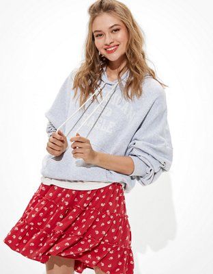 AE Floral Tiered Smocked Mini Skirt | American Eagle Outfitters (US & CA)