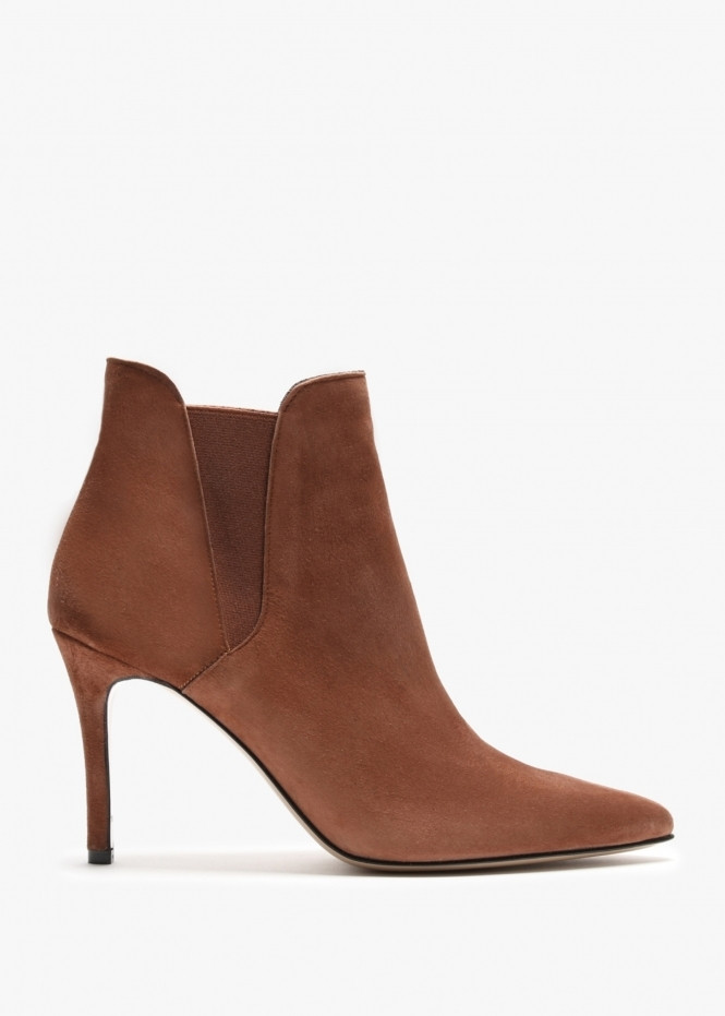 Adril Tan Suede Ankle Boots | Daniel Footwear (UK)