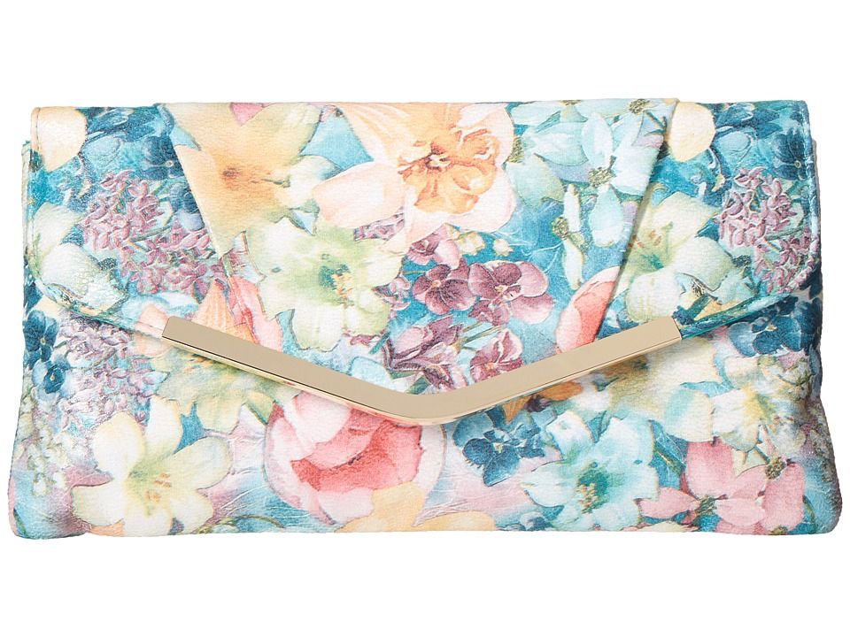 Jessica McClintock - Arielle Soft Floral Envelope Clutch (Floral) Clutch Handbags | 6pm