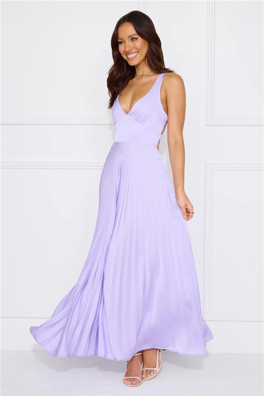 Dazzling Opulence Maxi Dress Lilac | Hello Molly (US)
