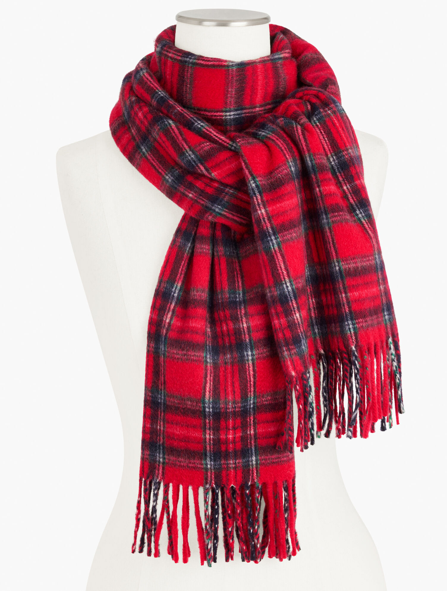 Cashmere Waterweave Wrap - Red Pop | Talbots