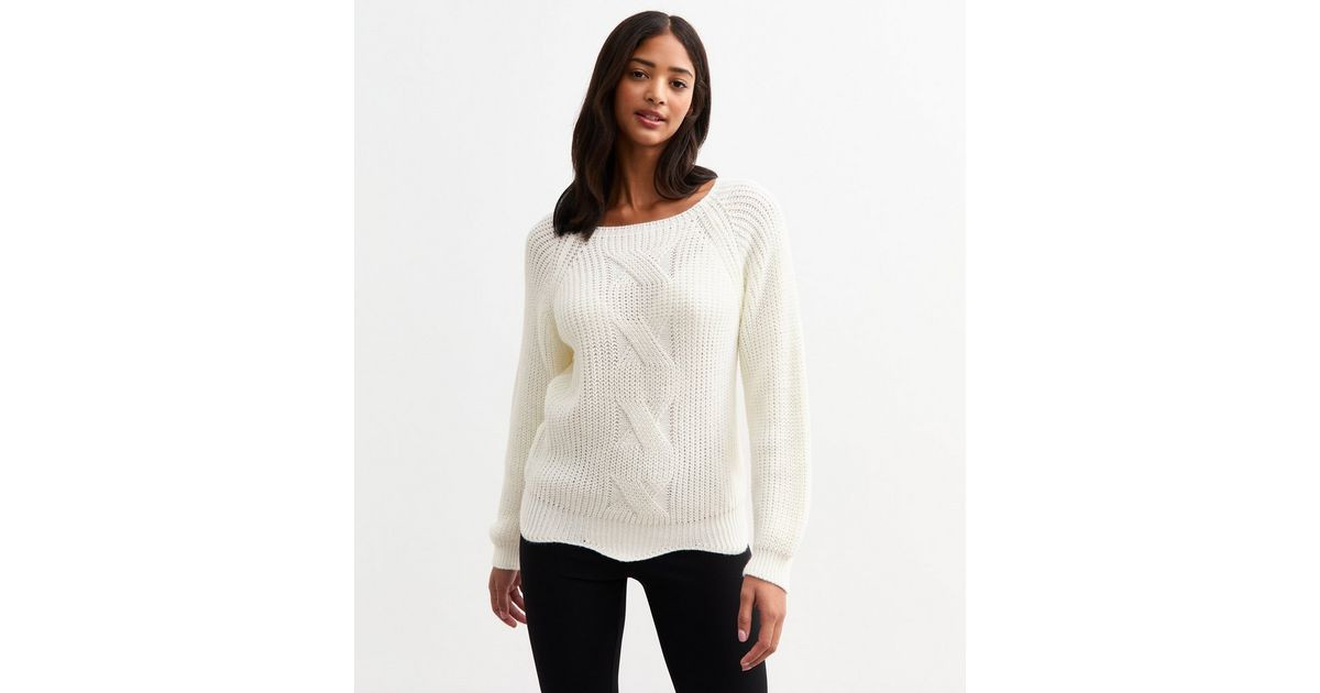 Gini London Cream Chunky Knit Jumper | New Look | New Look (UK)