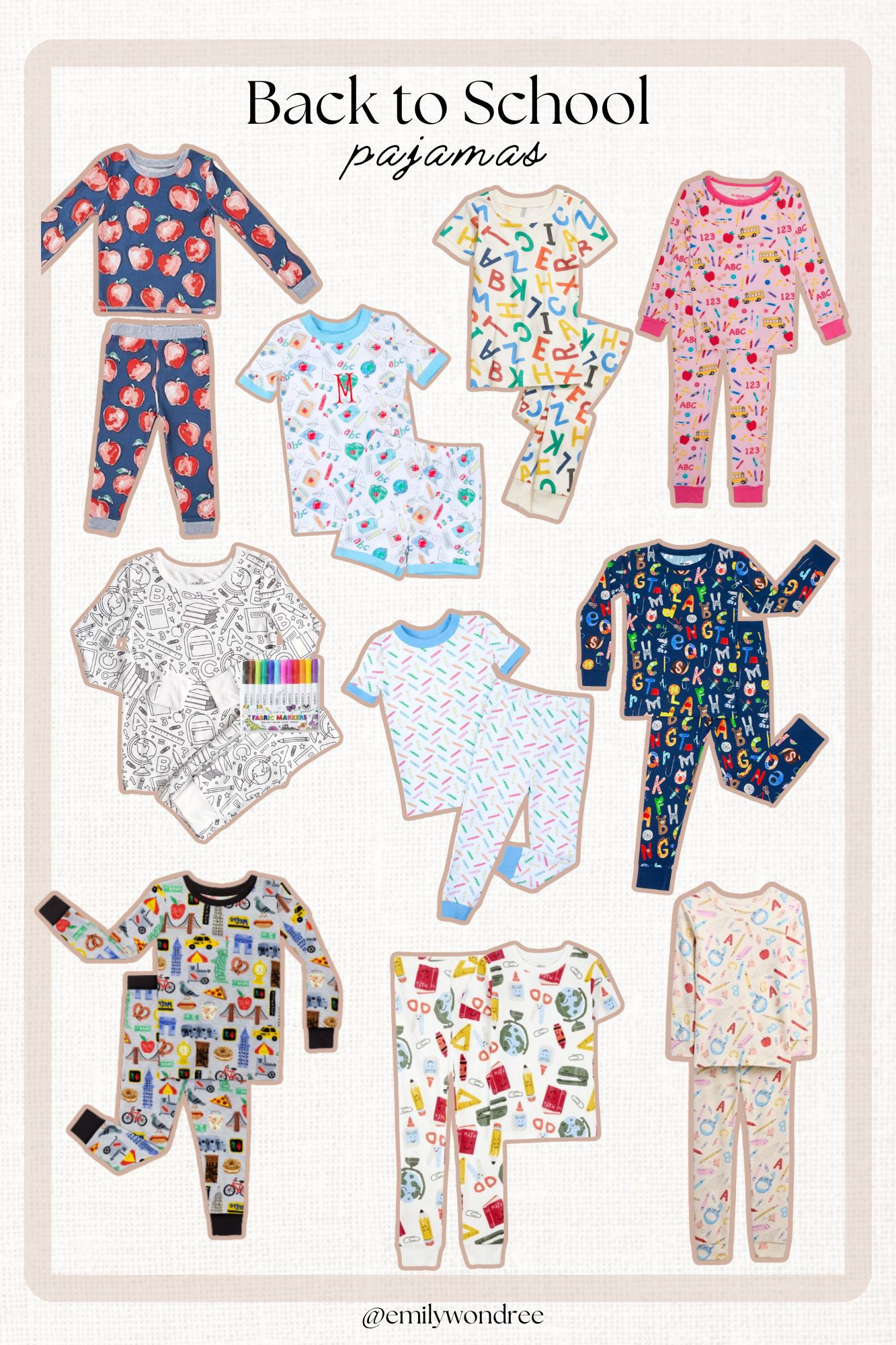 Back to School Kids Pajamas #backtoschool #pajamas #kids  

 #LTKFindsUnder100 #LTKKids #LTKFamily