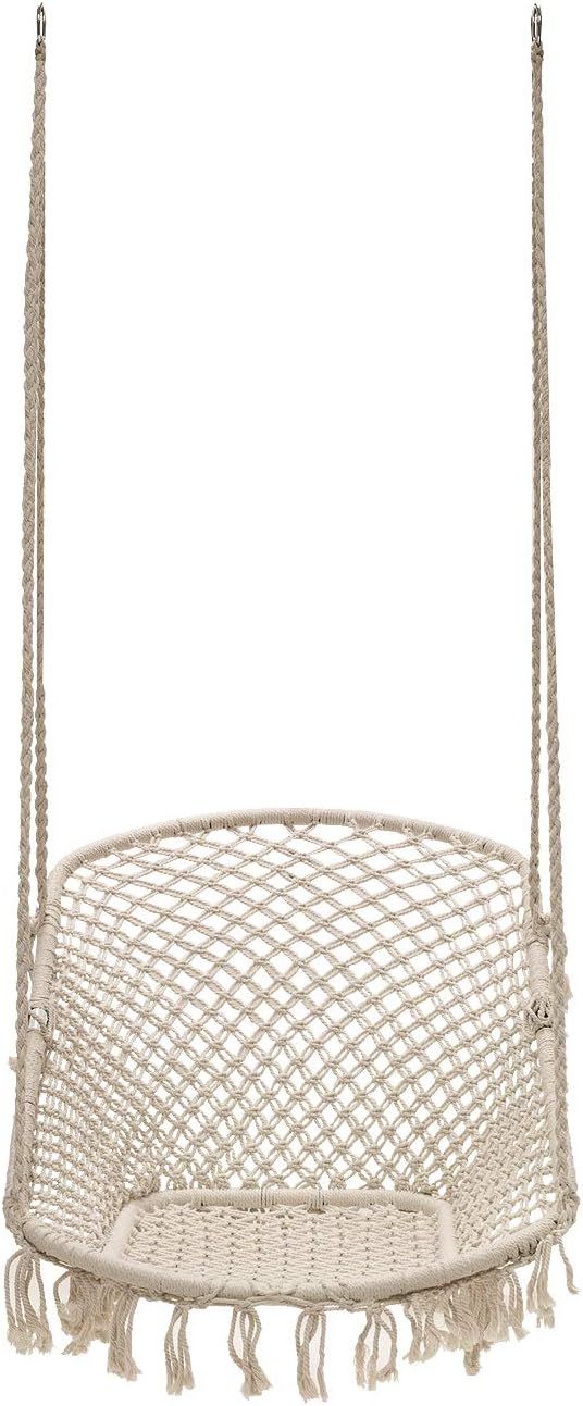Sorbus® Lounge Chair Macrame Swing, 265 Pound Capacity, Perfect for Indoor/Outdoor Home, Patio, ... | Amazon (US)