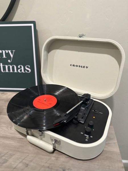 The perfect gift for the music lover in your life. I love bringing it out at Christmas time to listen to my favorite records! Mine is out of stock, but I found a very similar one  

#LTKHolidaySale #LTKGiftGuide #LTKHoliday
