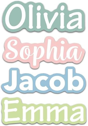 Custom Name Stickers for Water Bottles - Personalized Waterproof Vinyl Name Labels for Cups, Tumb... | Amazon (US)