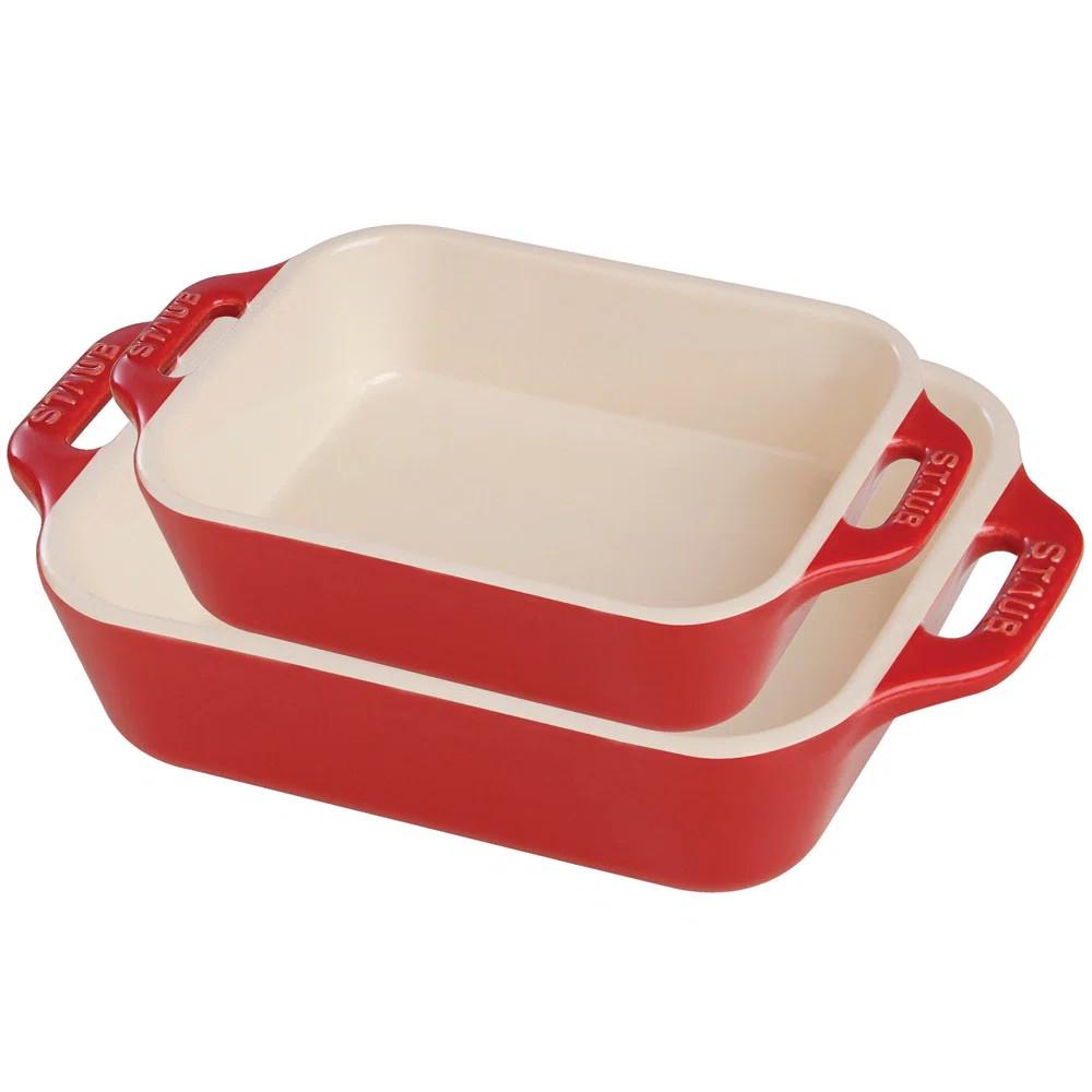 Staub Ceramic Rectangular Baking Dish Set, Casserole Dish, 2-Piece | Wayfair North America