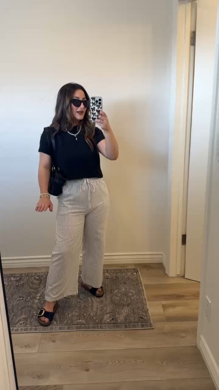 Petite friendly outfit! Cute and casual for everyday! 

Perfectly cropped tee size small 

Petite pants size small

Taudrey jewelry!! Use code mimi15 

Sunnies finn black smoke

(5’0” 145lbs) 

#LTKPetite #LTKSeasonal #LTKWatchNow